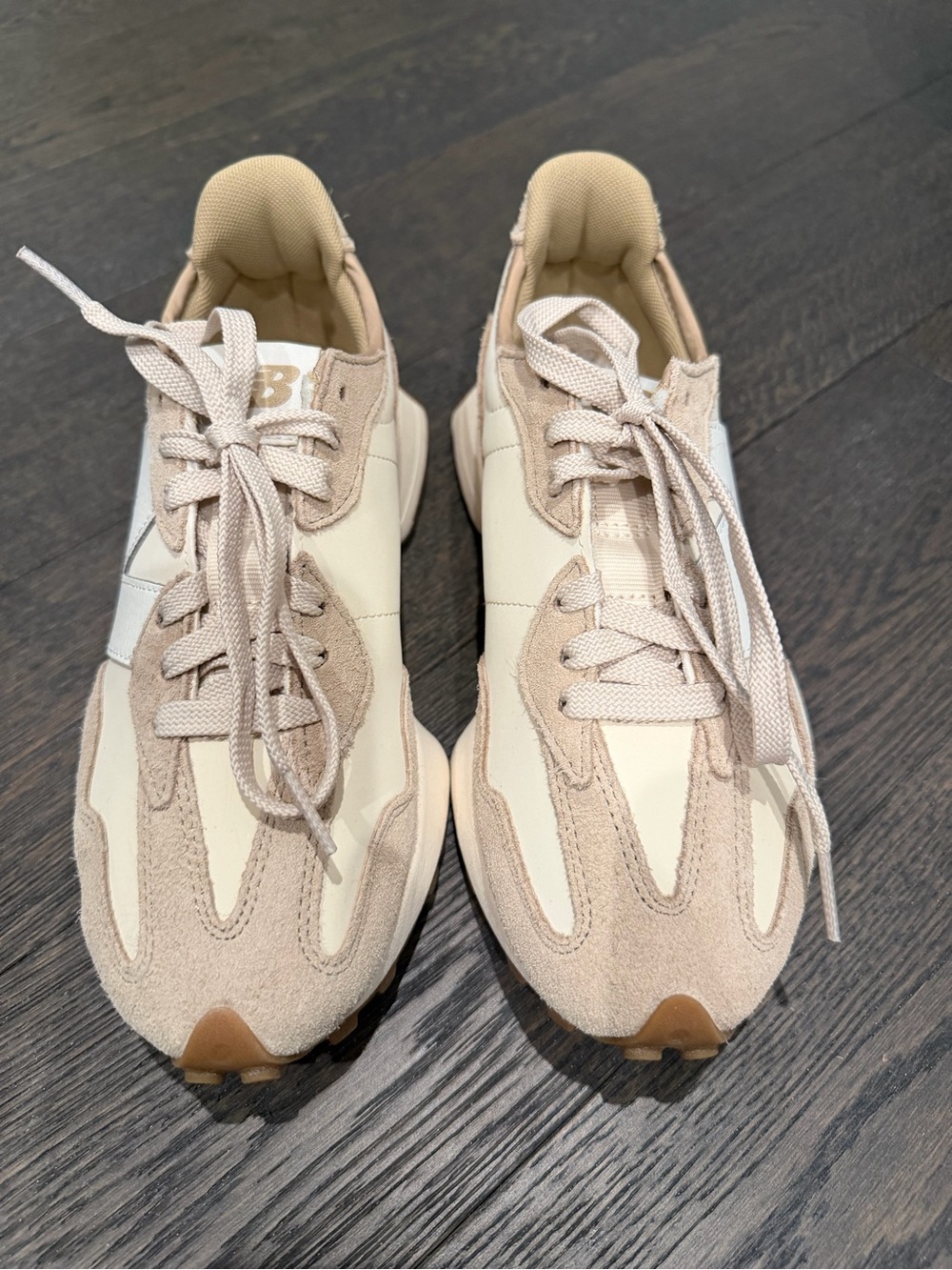 New Balance Cream & Tan Women's Sneakers